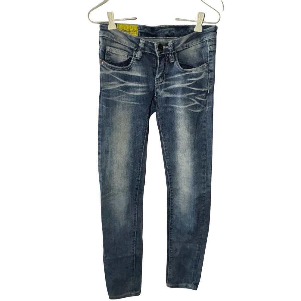 MACHINE Y2K Boutique Distressed Skinny Jeans, Size 0
